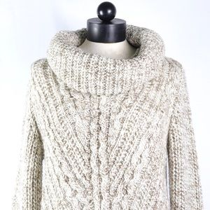 NWT H&M Chunky Cable Knit Oversize Cowl Sweater